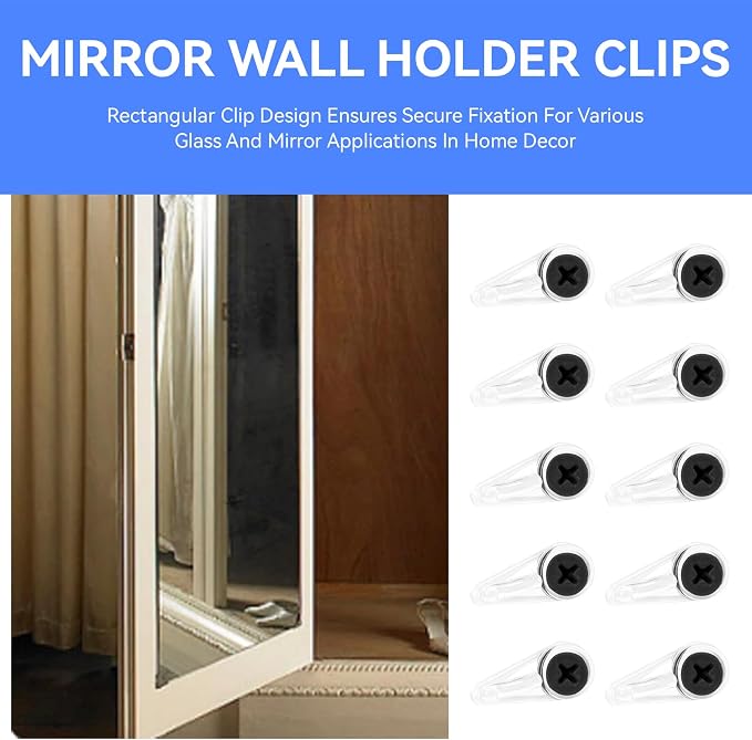 50 Cabinet Glass Retainer Clips, Glass retainer clips, Window Screen Clips | - Image 4