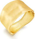 Statement Golden Matte Bracelet for women Minimalist Chunky Brushed Bangle Bracelet Vintage Thick Wide Cuff bracelet Gold Plated Open Cuff Geometric Bracelet