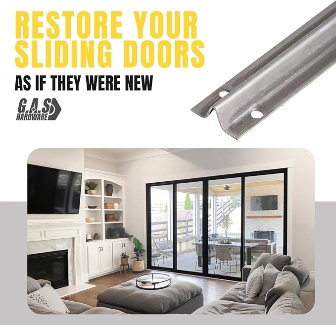 Screw on Track Cover for Sliding Patio Glass Doors | Fix Sliding Glass Door - Image 5