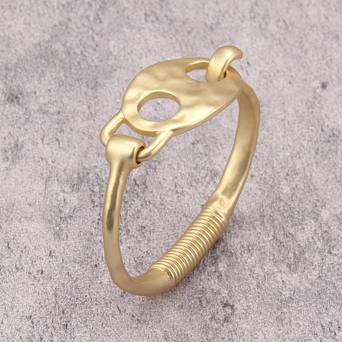 Gold Cuff Bracelet for Women Silver Beaded Bracelets Open Bangle Stackable Stretch Bead Bracelet Boho Jewelry Gifts for Wife Couple