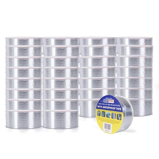 ADHES Butyl Tape Waterproof Tape Aluminum Foil Tape 2in x 16ft x 30 Rolls | by ADHESTAPEPERSUITOFPERFECTION
