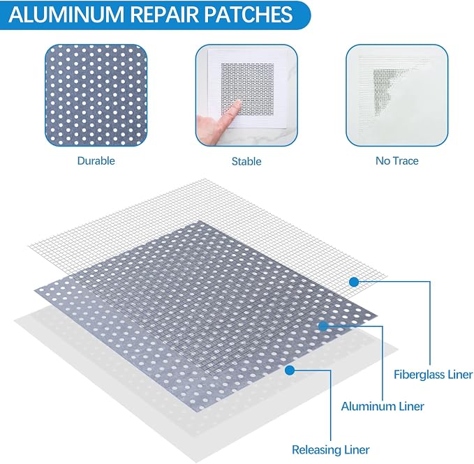 Drywall Repair Kit, Drywall Hole Patch Repair Kit to Fix Wall Surface Holes and - Image 5