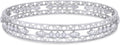 Bangle Bracelets for Women 3.65 Carat (ctw) Marquise And Round Shape Lab Grown Diamond 3-Row Cuff Bangle Bracelets In 14K Gold Over Sterling Silver Jewelry Gifts For Her Size-7.00 to 8.00 Inch