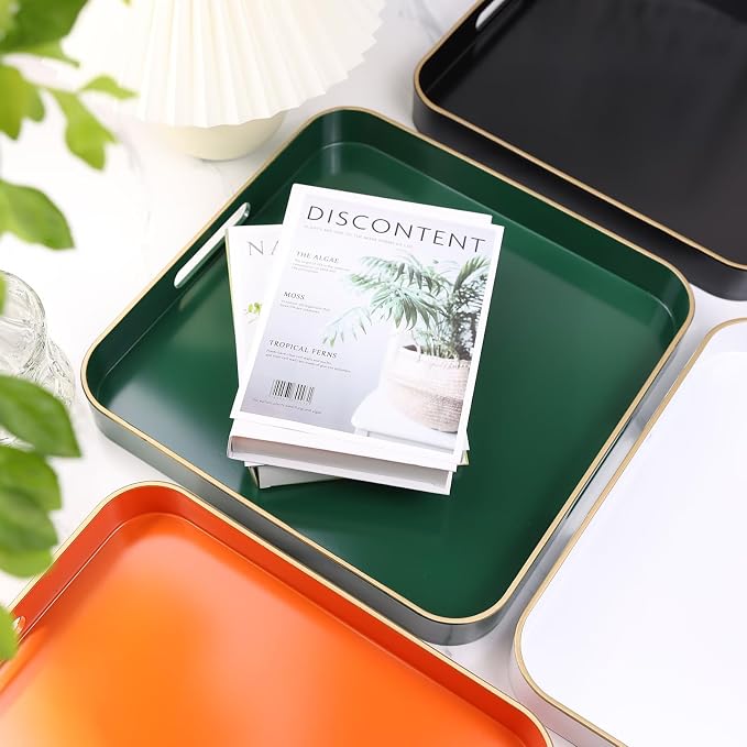 Green Square Decorative Tray - Image 2