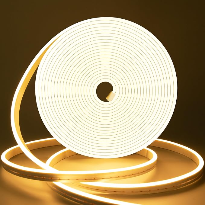 Lamomo LED Neon Lights, 32.8Ft Warm White Dimmable Led Rope Flex, 24V - Image 8