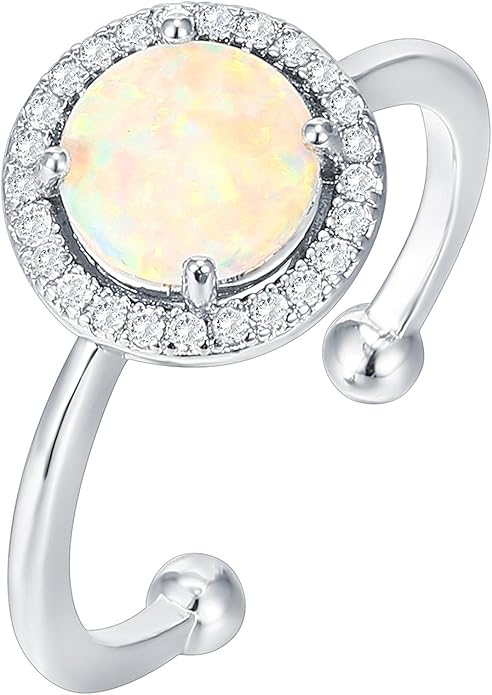PAVOI 14K Gold Plated Crystal Birthstone Rings | Rings For Women