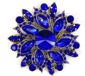 LAXPICOL Vintage Women's Austrian Crystal Elegant Flower Brooch Wedding Broach Pin