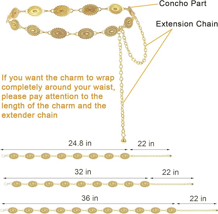 Haysandy 4 Pcs Turquoise Western Jewelry Sets for Women Bohemian Vintage Concho Necklace Classic Dangle Earrings Bracelet Belt