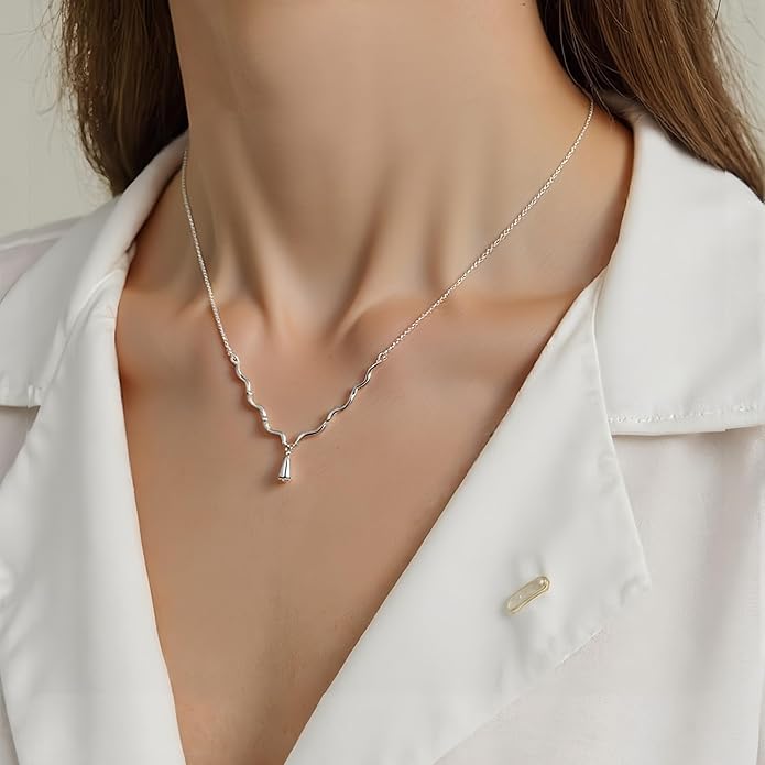 Snake Butterfly Necklace for Women Y2k Irregular Round Bead Pendant Women's Jewelry