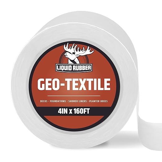 Liquid Rubber Geo-Textile Fabric Roll, 4 Inch x 160 Foot | Quick, Easy Fabric by LiquidRubber
