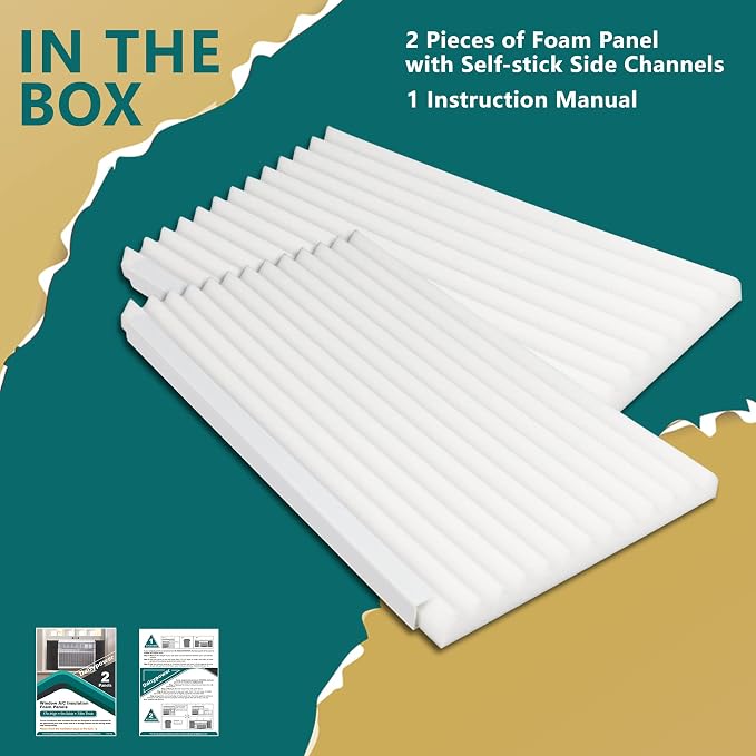Daisypower Window Air Conditioner Foam Insulating Panels Kits, 17 Inch x 9 Inch - Image 8