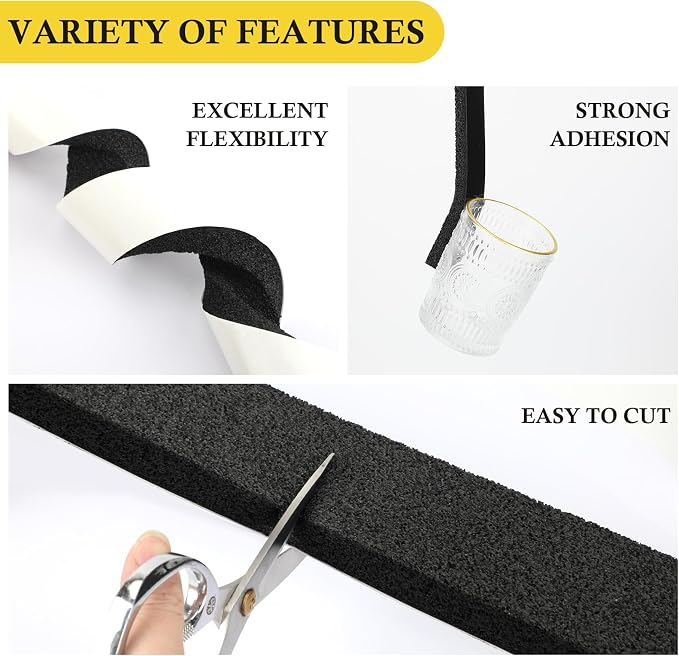 fowong AC Window Seal Foam Tape, 2 Rolls | Extra Wide Adhesive Foam Tape - Image 5