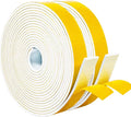 Yotache White Foam Seal Strips Tape 1" X1/8", Total 33 Feet Long | High Density by yotache