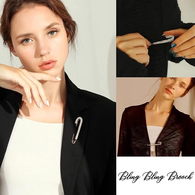 Fashion Pearl Brooch, Sweater Shawl Pearl Pin, Elegant and Fashionable, Enhance your Temperament, Suitable for a Variety of Occasions to Wear