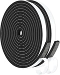 Door Seal Strip, High Density CR Insulation Tape, 1/2 in x 1/4 in x 52Ft | Air by MIKONIYA