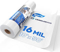 White Plastic Sheeting, 16 Mil 10' x 50', Crawl Space Vapor Barrier, Plastic by CrawlSpaceEncapsulation
