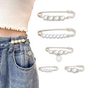 Fashion Pearl Brooch, Sweater Shawl Pearl Pin, Elegant and Fashionable, Enhance your Temperament, Suitable for a Variety of Occasions to Wear (White)