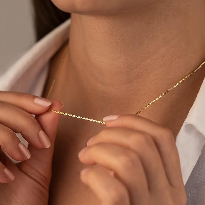 CHESKY Layered Necklaces for Women, 14K Gold Plated Chain Necklace Women Trendy Cuban Link Paperclip Chain Toggle Clasp Necklace Fashion Chunky Jewelry for Women