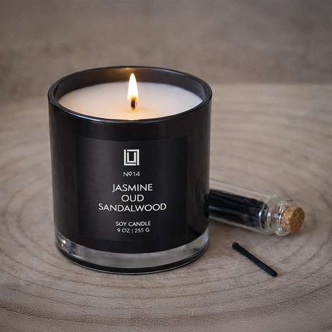 Lulu Candles Palo Santo Scented Soy Jar Candle, 9 Oz. | Luxury, Hand Poured in - Image 7