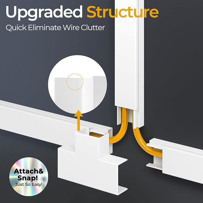 283.5in Cord Hider Wall, Cord Covers - Image 5