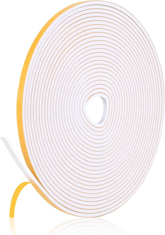 26Feet Weather Stripping Seal for Door Window, High Density Foam Tape, by Amzjjle
