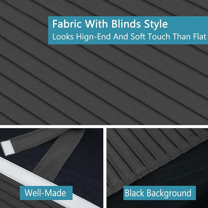 Muamar French Door Blinds, 30 X 40 Inch, Thermal Insulated, Tie Up, 1 Panel - Image 4