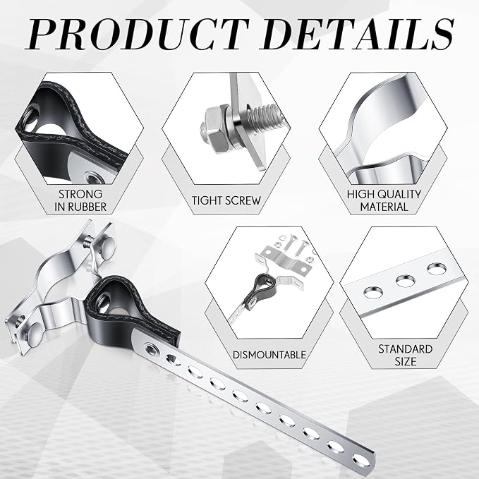 Geetery 4 Pcs Universal Exhaust Hangers Muffler Hanger, Rv Style, Heavy Duty - Image 3
