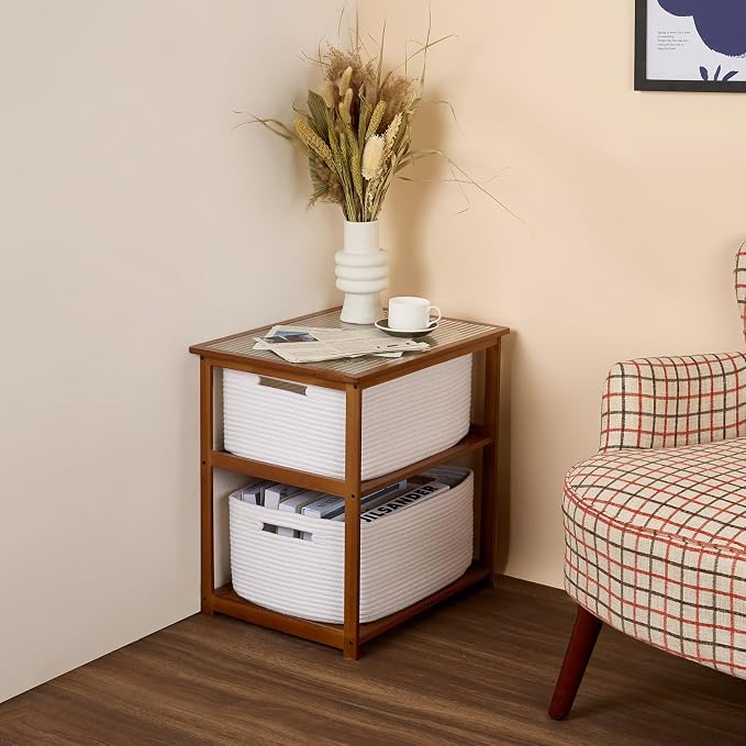 MiniArk Large Storage Baskets for Organizing, Baby Nursery, Toy Bins Box - Image 8