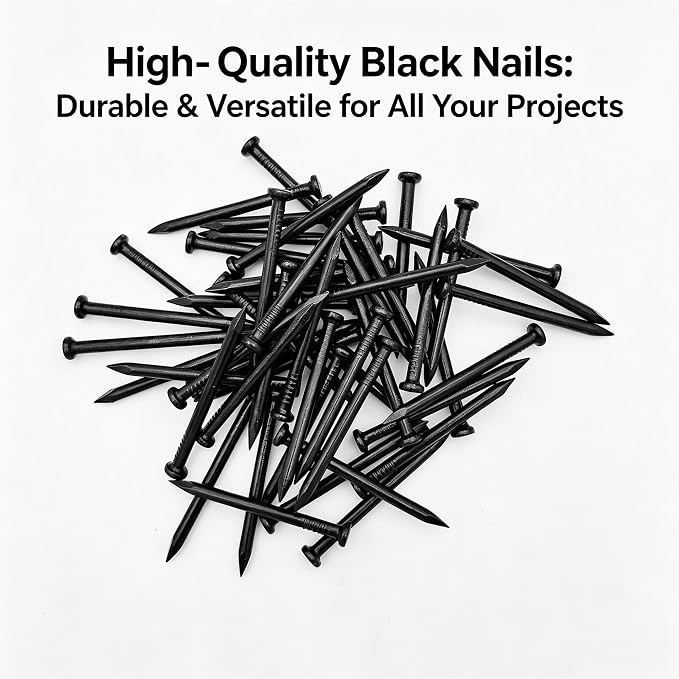 330 Pcs Black Concrete Nails Assortment Kit, 5 Sizes from 3/4 Inch to 2 Inch - Image 9