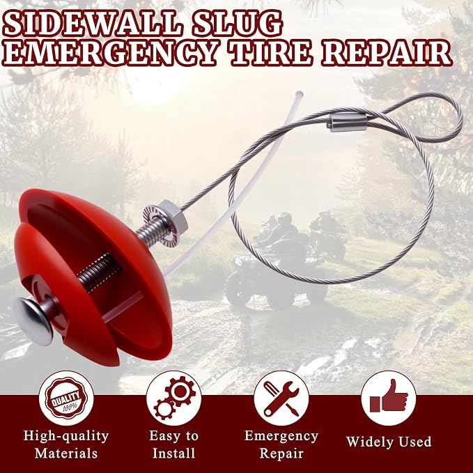 Sidewall Tire Repair Kit Portable Side Wall Slug Emergency Repair Tool - Image 4