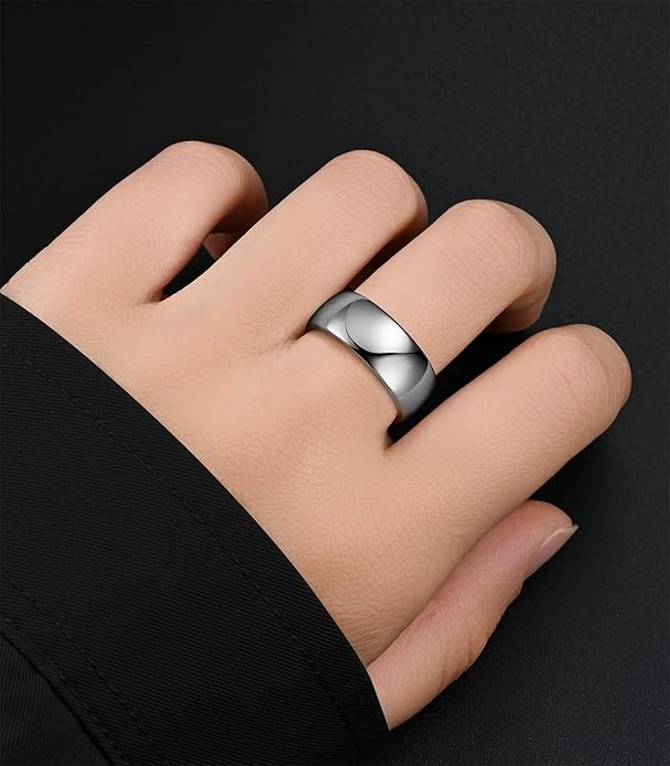 King Ring Tungsten 4/6/8mm Rings – Super Polished Finish Tungsten Bands – Designed in USA