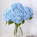 5Pcs 21in Hydrangea Artificial Flowers, Latex Real Touch Hydrangeas | Lifelike by MARTINEMALL