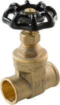 MIDLINE VALVE 427D234 Gate Valve, Lead-Free 1/2 in. Sweat Connection, Cast Brass by MidlineValve