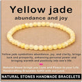 AD Beads Handmade Gemstone Stretch Elastic Bracelet Crystal Healing Reiki Nature's Beauty and Spiritual Essence Unisex