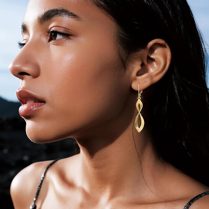 925 Sterling Silver Teardrop Dangle Earrings for Women Leverback Drop Dangle Earrings Jewelry Hypoallergenic Sterling Silver Teardrop Earring for Women Gifts
