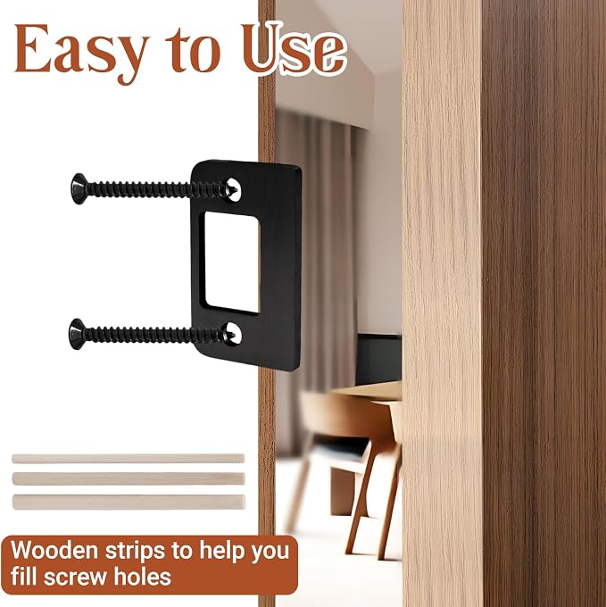 Door Strike Shim Plates 3 Pcs, Stainless Steel Spacers, Stainless Steel Rust - Image 5