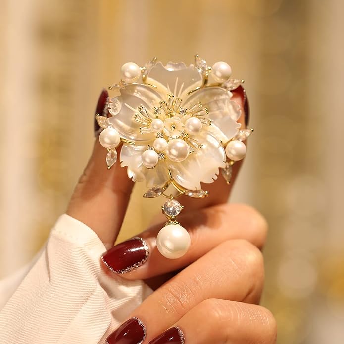 Brooch Pins For Women Fashion, Flower Brooches Jewelry For Women Floral Series Brooches And Pins Designer Lady's Costume