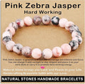 AD Beads Handmade Gemstone Stretch Elastic Bracelet Crystal Healing Reiki Nature's Beauty and Spiritual Essence Unisex