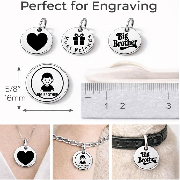 SM Design Pregnancy & New Baby Charm Set – Set of 4 Meaningful Stainless Steel Charms – Great for Crafting, Making Bracelets and Necklaces - Meaningful Keepsake Charms for Expecting & New Moms
