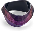 Trendy Acrylic Resin Bangle Bracelet for Women Chunky Transparent Acetate Mottled Plate Bangle Bracelet Statement Jewelry