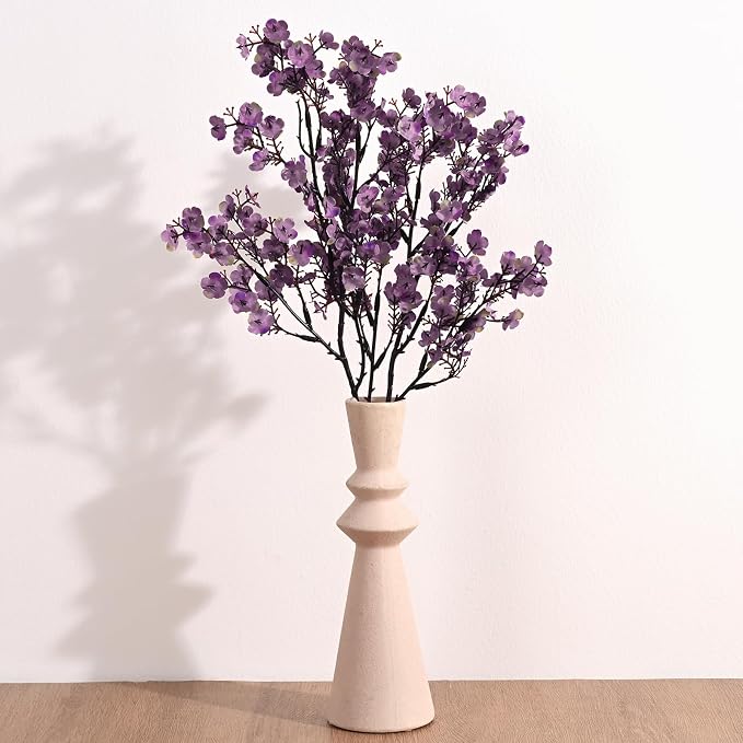 5 Pcs Fake Flowers, Babys Breath Artificial Flowers, Lavender Purple | Real - Image 6