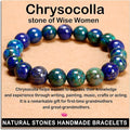 AD Beads Handmade Gemstone Stretch Elastic Bracelet Crystal Healing Reiki Nature's Beauty and Spiritual Essence Unisex