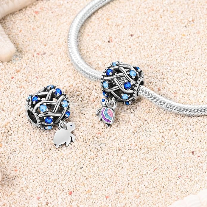 NARMO S925 Sterling Silver Charms Hamsa Charm for Pandora Bracelets Cross Charms for Bracelets Perfume High Heels Dangle Charms Silver Charms for Women