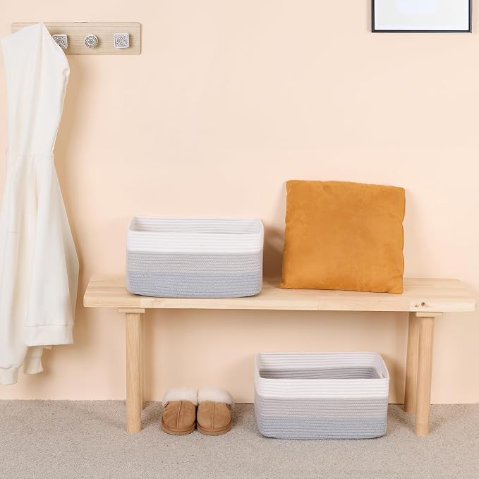 MiniArk Large Storage Baskets for Shelves, Baby Nursery, Toy Baskets Box - Image 6