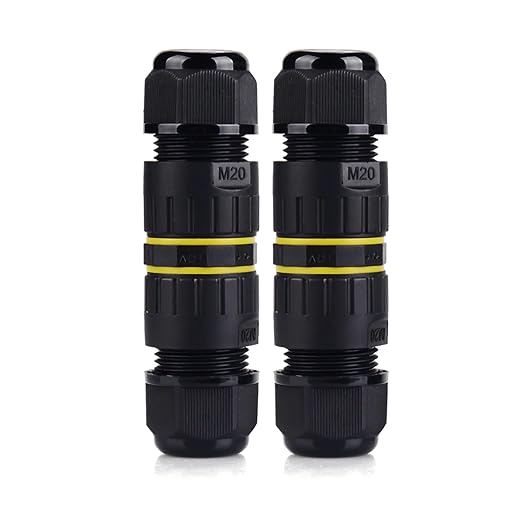 IP68 Waterproof Junction Box 4 Way 4pin Outdoor Cable Connector | 2 Pcs M20 - Image 8