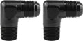 EVIL ENERGY 10AN to 1/2" NPT Male 90 Degree Fitting Adapter Aluminum 2PCS by EVILENERGY