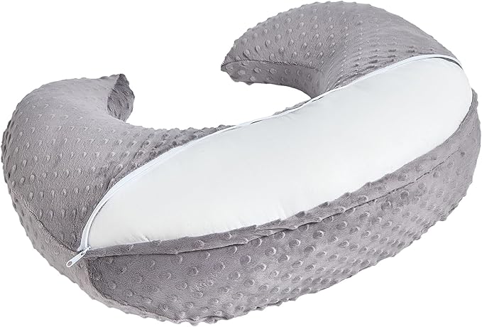 Upgraded Plus Size Nursing Pillow and Positioner for Breastfeeding and Bottle Feeding, Breast Feeding Pillows for Mom, Removable Nursing Pillow Cover