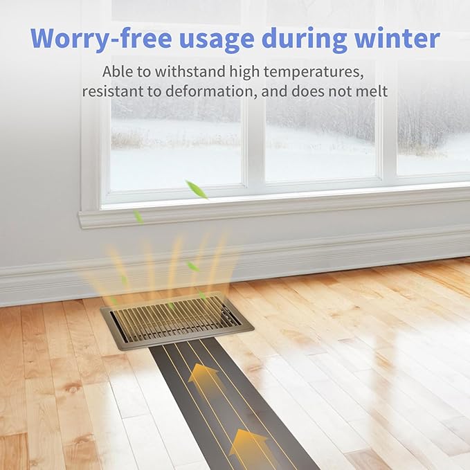 Howeall 6x14 Inch Floor Vents Heavy Duty Floor Registers, Floor Air Vent Covers - Image 5
