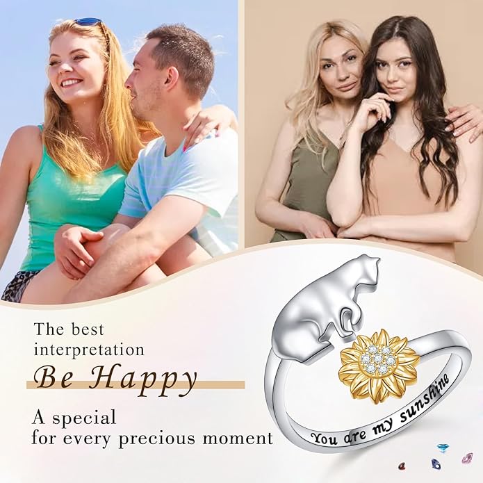 FLYOW 925 Sterling Silver Cute Animal Jewelry Hummingbird/Butterfly/Wolf/Corgi/Cat/Snake/Spider/Bat/Penguin/Bear/Opossum/Frog/Guinea Pig for Women Mother Friend Animal Lovers