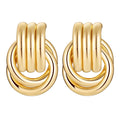 Knot Link Statement Earrings for Women, Drop Dangle Geometric Knot Earrings, Women's Jewelry-M Size